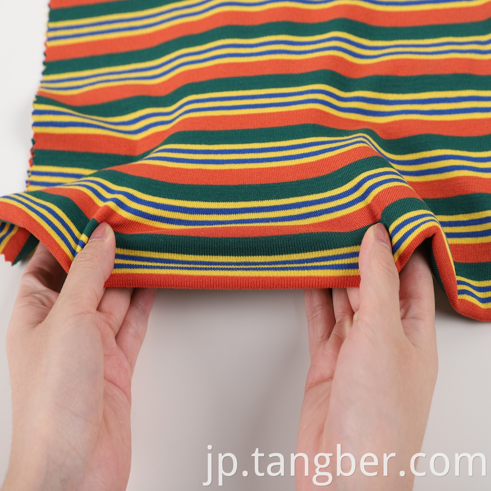 yarn dyed stripe fabric